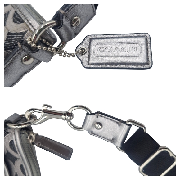 Vintage Coach Julia Signature Op Art Crossbody Bag - Picture 8 of 11